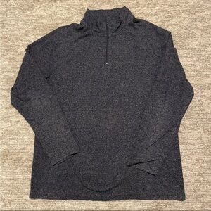 Claiborne Blue 1/4 Zip Long Sleeve Lightweight Sweater Shirt Pique Men’s XXL